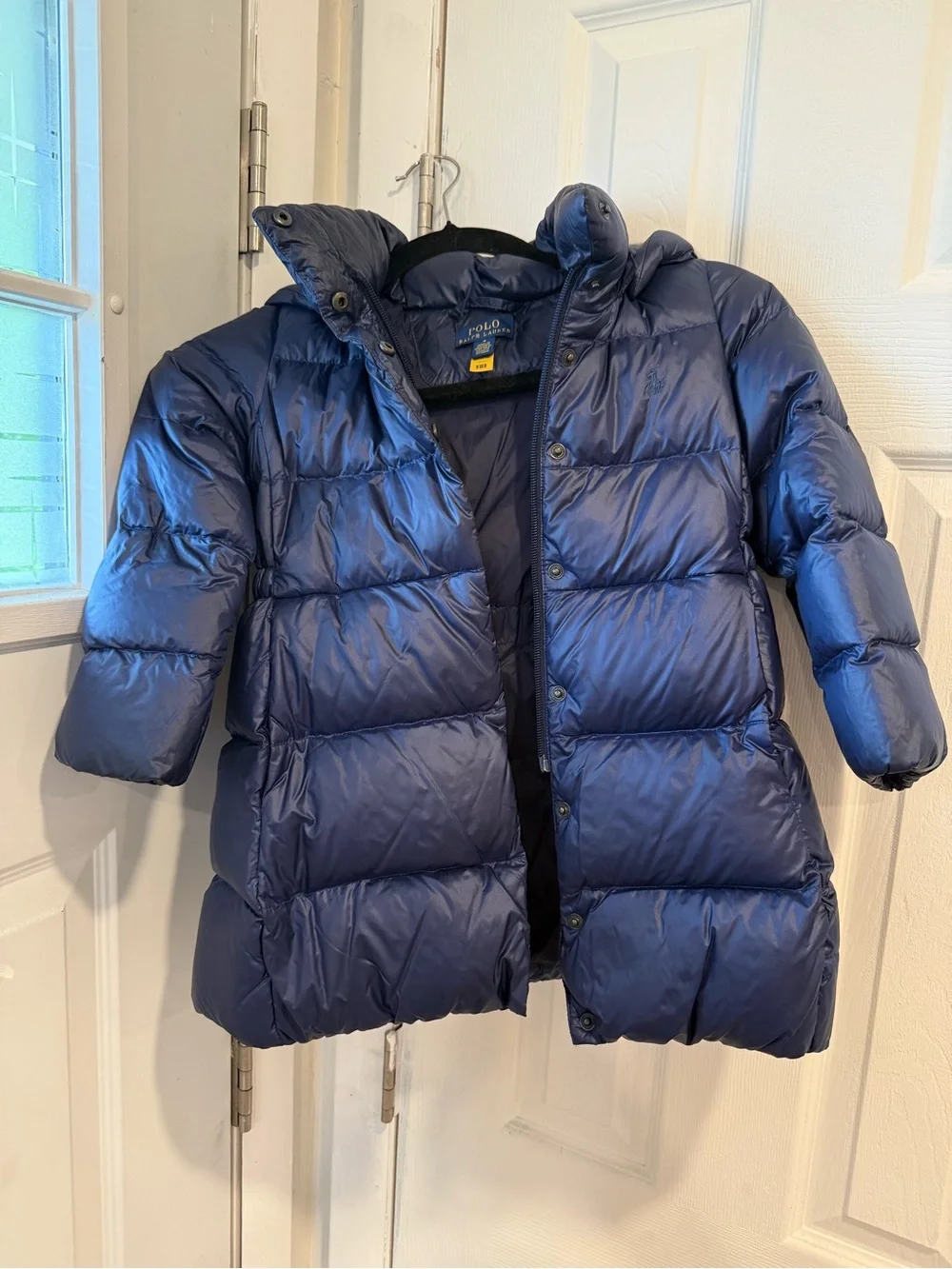 Ralph Lauren Girls Navy Blue Puffer Jacket